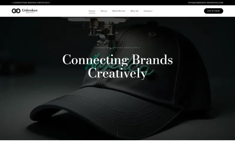 Unbroken Branding website